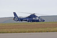 ZJ164 @ EGHQ - SA.365 N2, Royal Navy FOST, Newquay airport Cornwall based, previously G-BLTC, seen taxxing after landing on runway 12. - by Derek Flewin