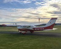 N34727 @ S43 - Sunset picture of Cardinal 177B at Harvey Field