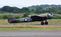 G-BPIV @ EGFH - Representing Bristol Blenheim 1f aircraft L6739 coded YP-Q of 23 Squadron RAF. - by Roger Winser