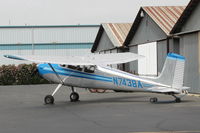 N7438A @ SZP - 1956 Cessna 172, Continental O-300 145 Hp, straight tail, conversion to tail dragger, first year of production, not yet a Skyhawk model, immaculate appearance for a 61 year old aircraft - by Doug Robertson