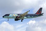 OO-SNB @ EGLL - On approach to London Heathrow - by Terry Fletcher