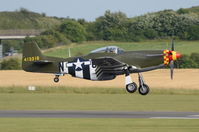 N357FG @ EGSU - Landing at Duxford.