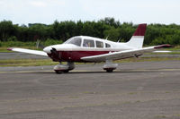 G-DJJA @ EGFH - Archer II, Elstree Hertfordshire based, previously N43260, seen taxxing in. - by Derek Flewin