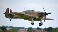 G-HITT @ EGSU - 3. P3717 on the eve of The Flying Legends Airshow, July 2017.