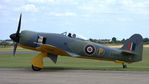 G-CBEL @ EGSU - x. S R661 on the eve of The Flying Legends Airshow, July 2017.