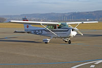 HB-CLP @ LSZG - A winter evening without any snow at Grenchen. It has a Lycoming O-360-A4M now. - by sparrow9