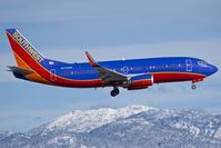 N375SW @ KBOI - Landing RWY 10L. - by Gerald Howard