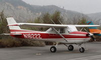 N16222 @ SZP - 1972 Cessna 150L, Continental O-200 100 Hp parked on slope to the river - by Doug Robertson