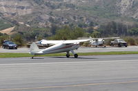 N45488 @ SZP - 1946 Luscombe 8A, Continental A&C-65 65 Hp, landing roll Rwy 22 - by Doug Robertson