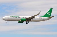 EZ-A016 @ EDDF - Turkmenistan B738 landing - by FerryPNL