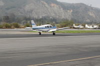 N15832 @ SZP - 1972 Piper PA-28R-200 ARROW IV, Lycoming IO-360-C1C 200 Hp, landing roll Rwy 22 - by Doug Robertson