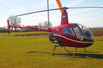 G-WIZR @ X5FB - Robinson R22 Beta II at Fishburn Airfield UK. March 24th 2017. - by Malcolm Clarke