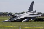 87-0296 @ KOSH - After overran the runway  - F-16C Fighting Falcon 87-0296 AL from 100th FS 187th FW Montgomery, AL - by Dariusz Jezewski  FotoDJ.com