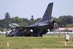 87-0296 @ KOSH - After overran the runway  - F-16C Fighting Falcon 87-0296 AL from 100th FS 187th FW Montgomery, AL - by Dariusz Jezewski  FotoDJ.com