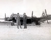 45-21739 - Photo states this was taken in 1949 in the Bahamas.  My father-in-law, Capt. Harry Hill is on the left. Other person is unknown. - by Unknown