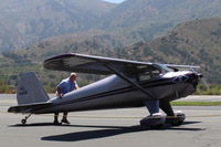 N1140B @ SZP - 1947 Luscombe 8A, Continental A&C65 65 Hp, spotting the aircraft - by Doug Robertson