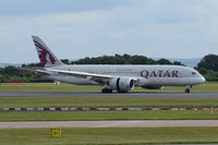 A7-BCE @ EGCC - Just landed at Manchester. - by Graham Reeve