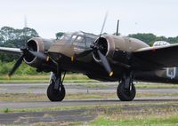 G-BPIV @ EGFH - Visiting Bristol Bolingbroke IVT aircraft in the camouflage and markings of RAF Bristol Blenheim If aircraft L6739/YP-Q/Bremont of 23 Squadron. - by Roger Winser