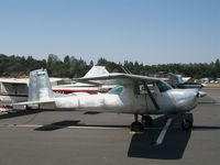 N65M @ O22 - Locally-based 1965 Cessna 150 stripped of paint @ Columbia, CA (now registered to owner in Red Bluff, CA) - by Steve Nation