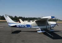 N7437Q @ O22 - Locally-based 1972 Cessna 182P Skylane with cockpit covered @ Columbia, CA (now registered to B & T Rentals, West Sacramento, CA) - by Steve Nation