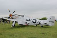 F-AZSB @ LFFQ - North American P-51D Mustang, Static park, La Ferté-Alais (LFFQ) Air show 2016 - by Yves-Q