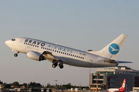 UR-CNE @ LMML - B737-500 UR-CNE Bravo Airways - by Raymond Zammit