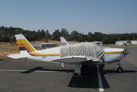 N3872T @ O22 - Locally-based 1967 Piper PA-28R-180 Cherokee Arrow with cockpit cover @ Columbia, CA - by Steve Nation