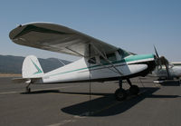 N76525 @ KCPU - Locally-based 1946 Cessna 140 @ Maury Rasmussen Field/Calaveras County Airport, San Andreas, CA - by Steve Nation
