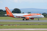 G-EZRJ @ EGCC - Just landed at Manchester.