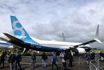 N8704Q @ EGLF - Boeing 737-8H4 MAX 8 at Farnborough International 2016 - by Ingo Warnecke