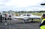 OE-VFT @ EGLF - Diamond DA-42MPP Pandion at Farnborough International 2016 - by Ingo Warnecke