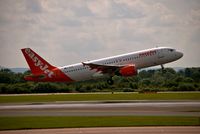 G-EZUA @ EGCC - just took off from man egcc uk - by andysantini