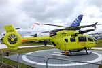 G-YOAA @ EGLF - Airbus Helicopters H145 of Yorkshire Air Ambulance at Farnborough International 2016