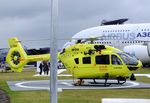 G-YOAA @ EGLF - Airbus Helicopters H145 of Yorkshire Air Ambulance at Farnborough International 2016