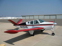 N4245B @ JAQ - Locally-based 1955 Beech F35 Bonanza with wing tanks @ Westover Field/Amador County Airport, Jackson, CA (reregistered N123SH 2008.02.07 then to new owner in Deland, FL 2011.10.06 as N529BB) - by Steve Nation