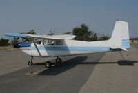 N5521B @ KJAQ - Locally-based 1956 Cessna 182 Skylane@ Westover Field/Amador County Airport, Jackson, CA