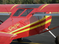 N594WS @ KRIU - Locally-based 1994 Skystar Kitfox Series 5 Speedster (CLOSE-UP of OVERWING WINDOWS) @ Rancho Murieta, CA