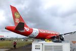 9M-AJA @ EGLF - Airbus A320-216 of airasia at Farnborough International 2016