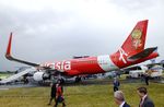 9M-AJA @ EGLF - Airbus A320-216 of airasia at Farnborough International 2016