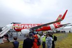 9M-AJA @ EGLF - Airbus A320-216 of airasia at Farnborough International 2016