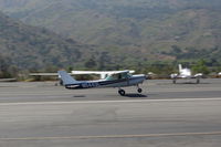 N5443L @ SZP - 1980 Cessna 152, Lycoming O-235 115 Hp, pattern work today on active runway 22 - by Doug Robertson