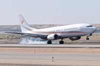 N440US @ KBOI - Touching down on RWY 28R. - by Gerald Howard