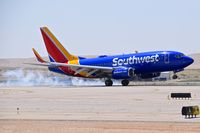 N934WN @ KBOI - Touching down on RWY 28R. - by Gerald Howard