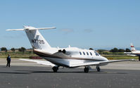 N77215 @ KOAK - Moonchild Aviation (Los Angeles, CA) 1996 Cessna 525 on North Ramp @ Oakland international Airport, CA (crashed 2007-01-12 shortly after takeoff from Van Nuys, CA [KVNY] when left front baggage compartment opened at ~ 200'AGL and aircraft stalled). - by Steve Nation