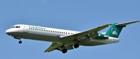 YR-FZA @ EGAA - Belfast International.  Carpatair YR-FZA, return fly-cruise from Barcelona. - by Albert Bridge