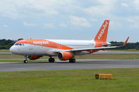 G-EZRJ @ EGCC - Just landed at Manchester.