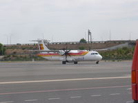 EC-LRH @ LEMD - ATR 72-600 with a strobe light on it's tail instead of a standard red rotating beacon - by Christian Maurer