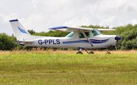 G-PPLS @ EGFH - Visiting Cessna F152 - by Roger Winser