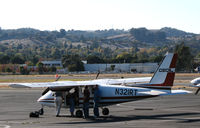 N321RT @ KCCR - CECIL (KCSI Aerial Patrol, Bakersfield, CA) 1979 Partenavia P-68B ready to return home after flying San Joaquin Valley powerline observation mission @ Concord, CA - by Steve Nation