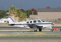 N143CR @ KCCR - Locally-based 1993 Beech B36TC Bonanza taxiing for take-off @ Buchanan Field, Concord, CA - by Steve Nation